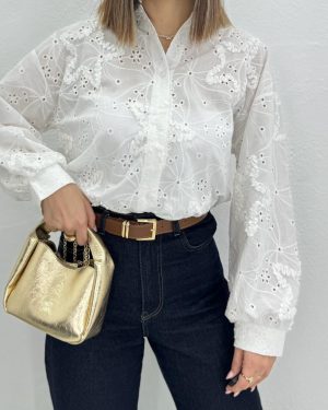 شومیز خامه دوزی کد 9060