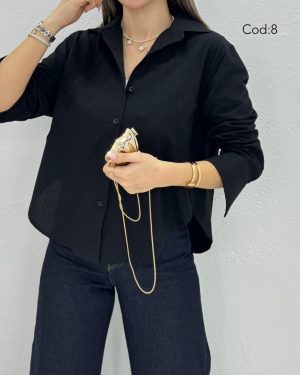 شومیز لینن پایین چاک کد 9073