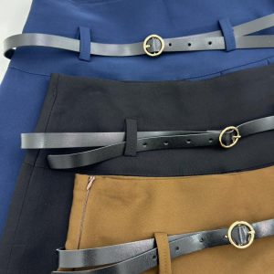 دامن کوتاه همراه با کمربند کد 9041