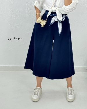 دامن شلواری همراه اسکارف کد 9093