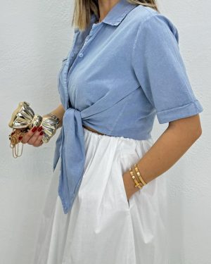 شومیز گره‌ای سانا کد 9156