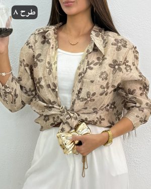 شومیز طرحدار تابستونی کد 9755